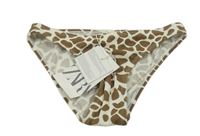 Nové - Bílo-hnědé vzorované plavkové kalhotky Zara