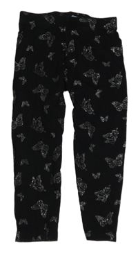Černé legíny s motýlky 
