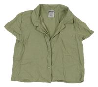 Olivová lněná košile Lily & Dan