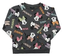 Tmavošedá mikina s Minnií Disney