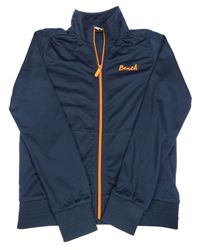 Tmavomodrá sportovní propínací mikina Bench 