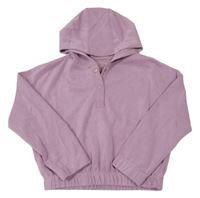 Lila oversize crop mikina s kapucí Dunnes