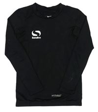 Černé funkční sportovní thermo triko s logem Sondico