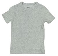 Světlešedo-bílé melírované žebrované spodní tričko F&F
