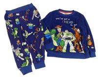 Tmavomodré plyšové pyžamo s Toy Story Disney