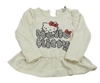 Smetanová šatová tunika s Kitty H&M
