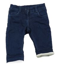 Tmavomodré teplákové podšité rifle C&A