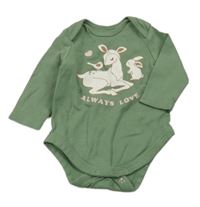 Khaki body se zvířátky a nápisem C&A