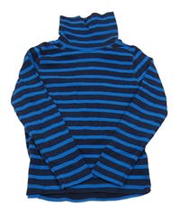 Tmavomodro-modrý pruhovaný rolák lupilu