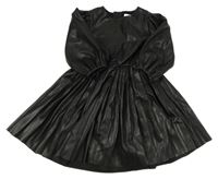 Černé koženkové šaty TED BAKER