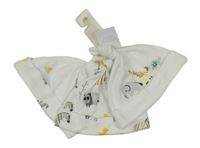 Nové - 3x - Bílá čepice se zvířátky Next