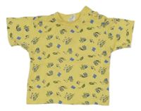 Žluté tričko s nákladními auty