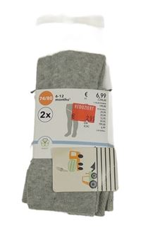 Nové - 2x - Punčocháče - bílé se stavebními stroji, šedo/černé pruhované 