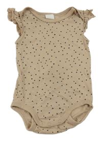 Béžové body se srdíčky a volánky H&M