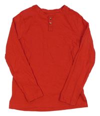 Červené melírované triko H&M