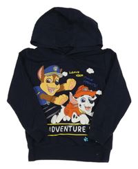 Tmavomodrá mikina s PAW PATROL a kapucí nickelodeon
