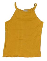 Okrový žebrovaný top Matalan