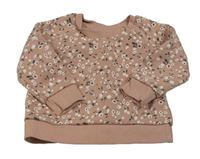 Starorůžová květovaná mikina Primark