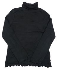 Černý žebrovaný rolák M&S