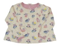 Smetanové triko se sovami John Lewis