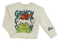 Bílá mikina s Grinchem Primark