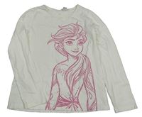 Bílé triko s Elsou H&M