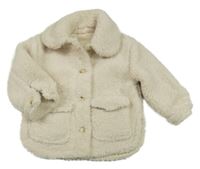 Béžová huňatá podšitá košilová bunda Matalan