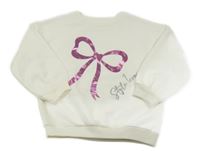 Smetanová mikina s mašlí Matalan