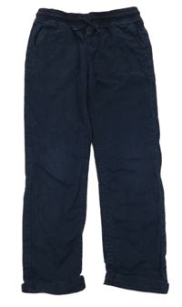 Tmavomodré plátěné slim kalhoty Denim Co.