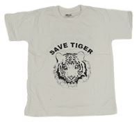 Bílé tričko s tygrem