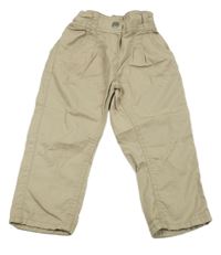 Béžové plátěné capri chino kalhoty C&A