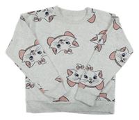 Světlešedá melírovaná mikina s Marií Primark