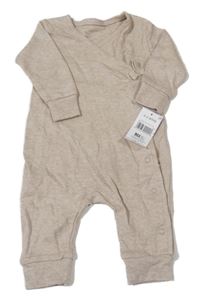 Nové - Béžový melírovaný overal Matalan