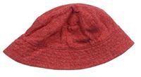Červený melírovaný bavlněný klobouk zn. Next