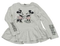 Bílá tunika s Mickeym a Minnie zn. Disney