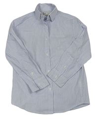 Bílo-modrá pruhovaná košile 