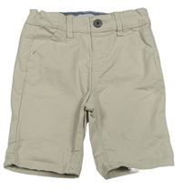 Smetanové plátěné chino kraťasy Primark