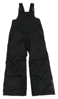 Černé šusťákové funkční laclové oteplovačky Lupilu