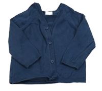 Tmavomodrý propínací lehký svetr Next