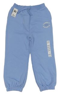 Nové - modré tepláky s nápisem dunnes