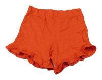 Červené kraťasy s volánky Primark