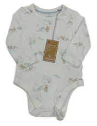 Nové - bílé body se zvířátky Mothercare