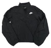 Černá šusťáková sportovní funkční bunda s logem Nike