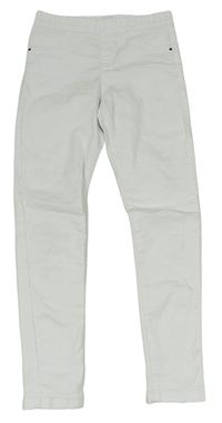 Bílé elastické skinny kalhoty F&F