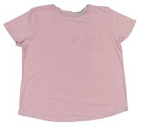 Světlerůžové tričko s kapsou Matalan