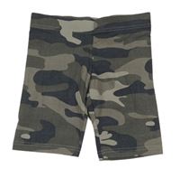 Šedo-šedomodré army elastické kraťasy zn. Primark