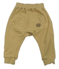 Pískové teplákové baggy tepláky 