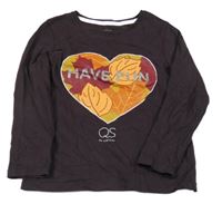 Lilkové triko se srdcem a nápisem S. Oliver