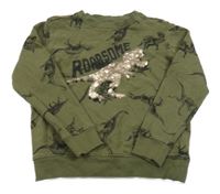 Khaki mikina s diny Next