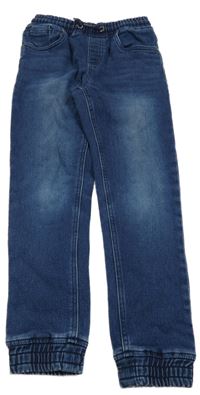 Tmavomodré teplákové zateplené cuff rifle Pepperts